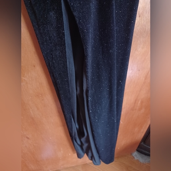 Lillian Formal Glitter Velvet Strappy Back Long Dress Size Medium - Picture 8 of 10